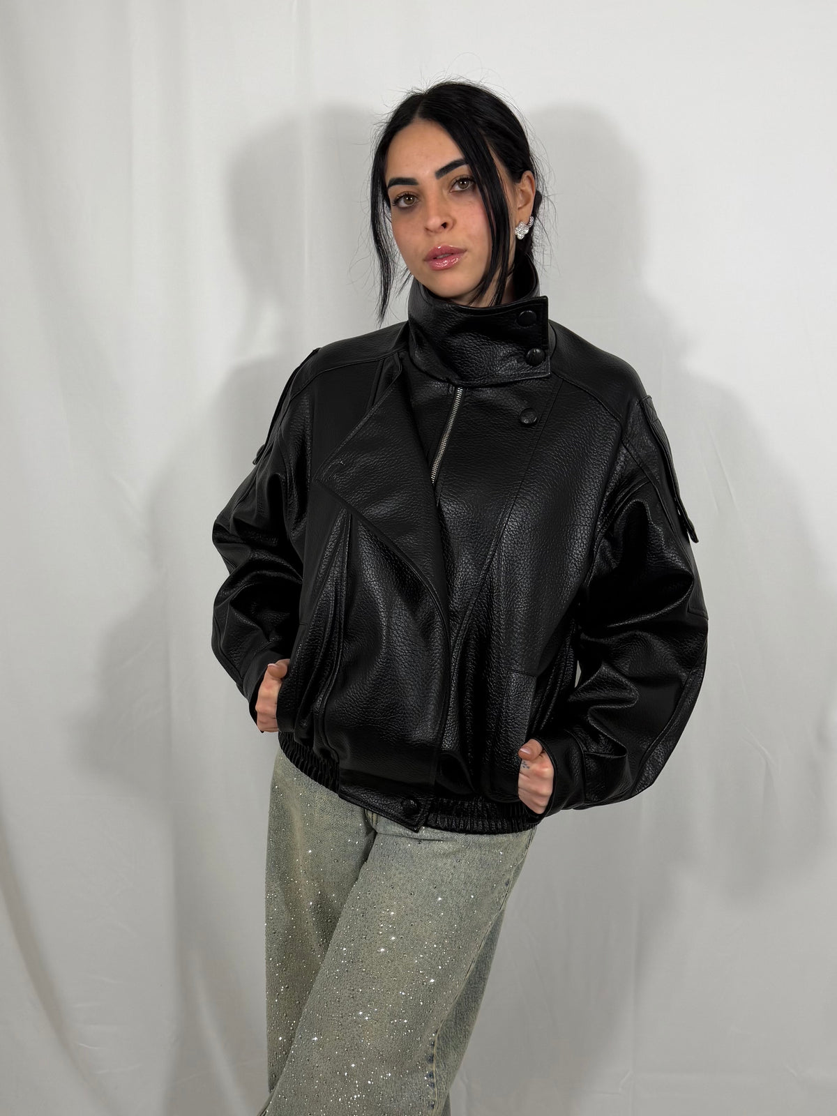CHIODO IN PELLE MOD.ZARA