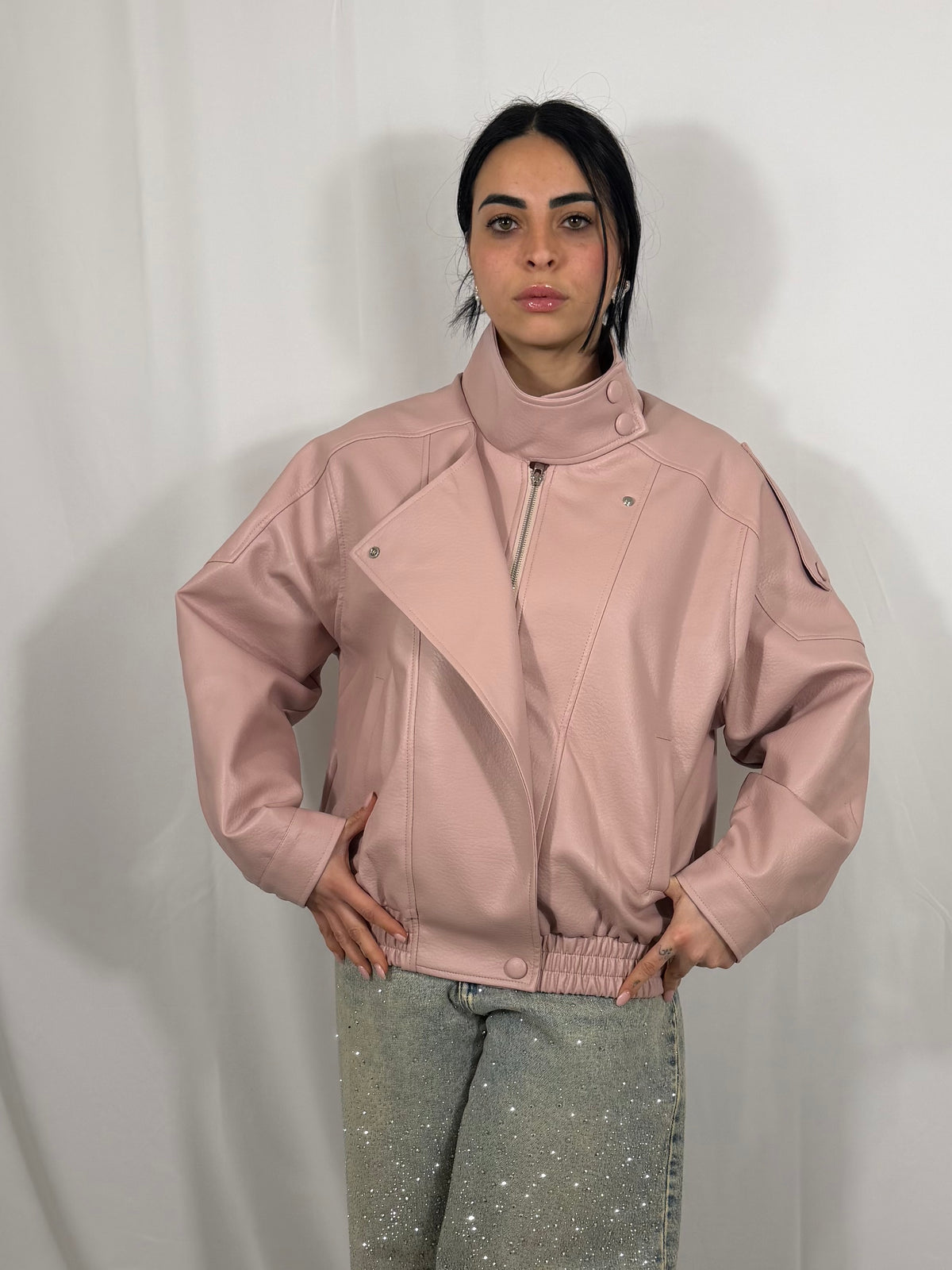CHIODO IN PELLE MOD.ZARA
