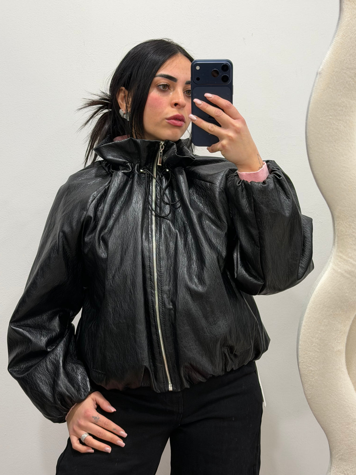 giubbino in pelle